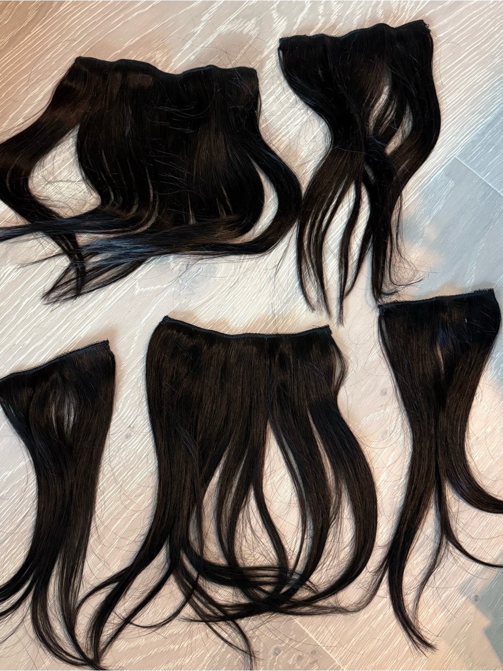 Darkest brown/natural black Clip-In Hair Extensions Set – Natural Black